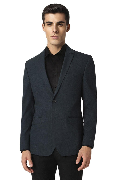 Van Heusen Men's Blazer (VHBZVSLFQ91322_Black 