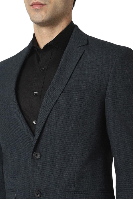 Van Heusen Men's Blazer (VHBZVSLFQ91322_Black 