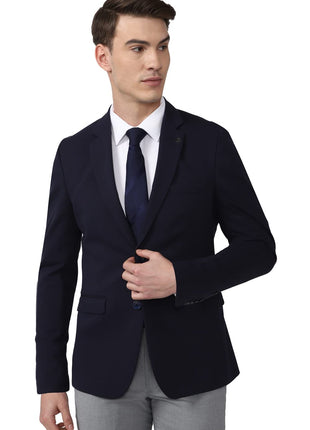 Van Heusen Men's Formal Regular Blazer (VHBZVKULB497766_Navy_40) 