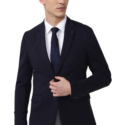 Van Heusen Men's Formal Regular Blazer (VHBZVKULB497766_Navy_40) 