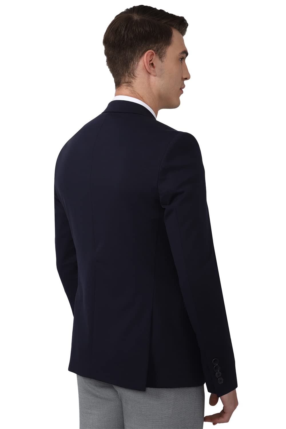 Van Heusen Men's Formal Regular Blazer (VHBZVKULB497766_Navy_40) 
