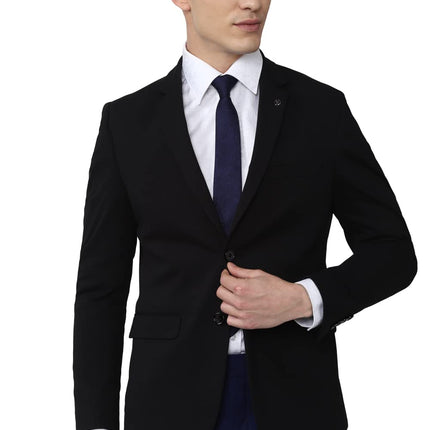 Van Heusen Men's Formal Regular Blazer (VHBZVKULBW78732_Black_44) 