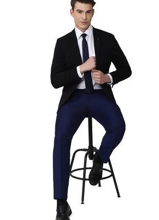 Van Heusen Men's Formal Regular Blazer (VHBZVKULBW78732_Black_44) 