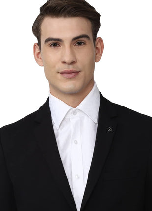 Van Heusen Men's Formal Regular Blazer (VHBZVKULBW78732_Black_44) 