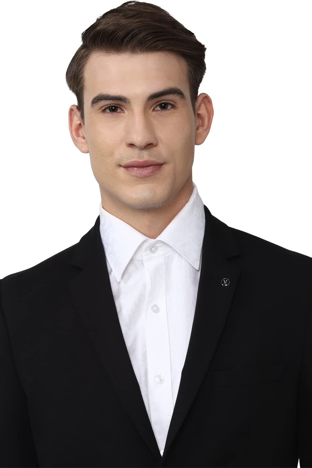 Van Heusen Men's Formal Regular Blazer (VHBZVKULBW78732_Black_44) 