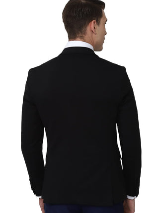 Van Heusen Men's Formal Regular Blazer (VHBZVKULBW78732_Black_44) 