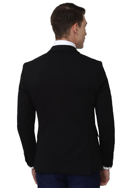 Van Heusen Men's Formal Regular Blazer (VHBZVKULBW78732_Black_44) 