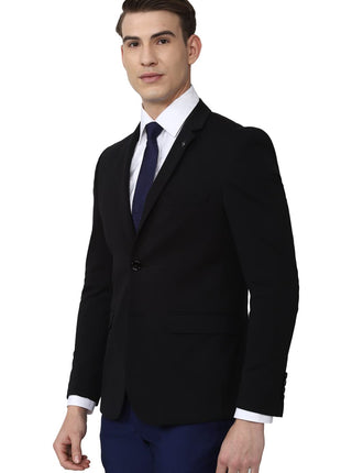 Van Heusen Men's Formal Regular Blazer (VHBZVKULBW78732_Black_44) 