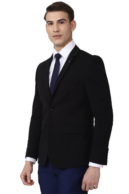 Van Heusen Men's Formal Regular Blazer (VHBZVKULBW78732_Black_44) 