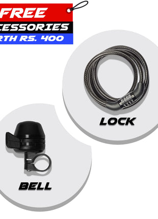 Vaux Excel 24t Cycle for Boys & Girls with V-Brakes, MTB Cycle with 13.5" Steel Frame, Alloy Rims,24x2.40inch Ralson Tyre, Bicycle for Boys 10 to 15 Years (Classic, Yellow) 