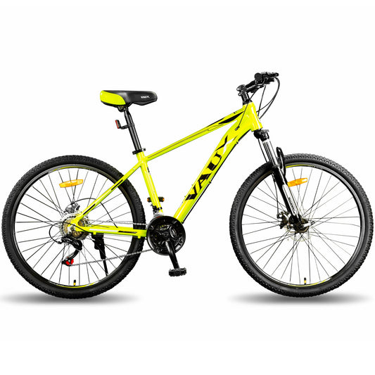 Vaux Saifiz 27.5inch MTB Bicycle for Men with Gear & Disc Brake, Gear Cycle for Adults with 21 Speed Shimano Gearset, Aluminum Alloy Frame, Lockout Suspension Fork, for Age Group 15+ Years(Green) 