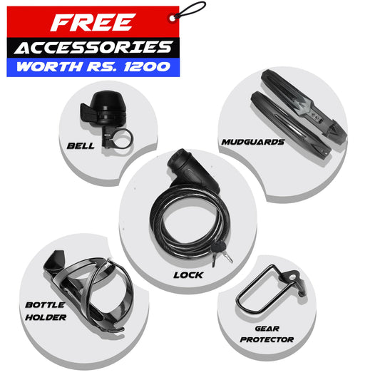 Vaux Saifiz 27.5inch MTB Bicycle for Men with Gear & Disc Brake, Gear Cycle for Adults with 21 Speed Shimano Gearset, Aluminum Alloy Frame, Lockout Suspension Fork, for Age Group 15+ Years(Green) 