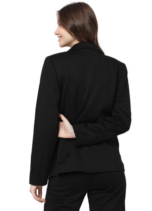 Vero Moda Women's Single-Breasted Blazer Regular (297921201- Black_M) 