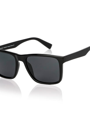 Vincent Chase Black Rim Square Polarised Sunglasses For Men And Women S13973 