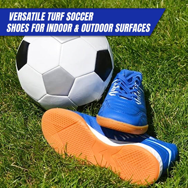 Vizari Valencia Indoor Soccer Shoes for Teen & Adult | Lightweight and Durable Men's & Women's Futsal Shoes for Superior Performance | Adult Indoor Football Cleats with Non-Marking Rubber Outsole 