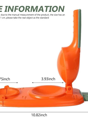 Vmoni 2-in-1 Dumpling Maker, Momo Maker, Gujiya Maker Machine, Momo Maker Machine, Kajjikayalu Karanji Maker, Samosa Maker, Skin Press Mould for Ghughra with Dumpling Puri Maker (Multi) 