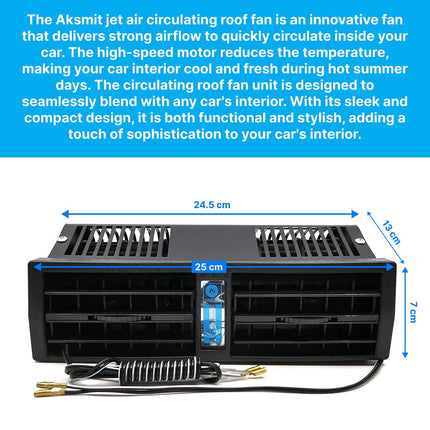 Vocado Jet Air Car A/C Air Circulating Roof Fan Unit 