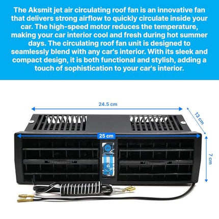 Vocado Jet Air Car A/C Air Circulating Roof Fan Unit for Chevrolet Tavera Neo 