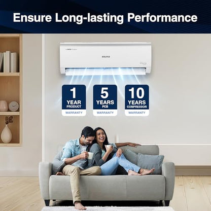 Voltas 1.4 Ton 3 Star, Inverter Split AC (Copper, 4-in-1 Adjustable Mode, Anti-dust Filter, 173V Vectra CAE, White) 