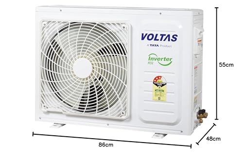 Voltas 1.5 Ton 3 Star Adjustable Inverter Split AC(Copper, 183V VERTIS PLATINA, 2023 Model, 5-in-1 Adjustable Mode, White) 
