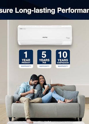 Voltas 1.5 ton 3 Star, Inverter Split AC (Copper, 4-in-1 Adjustable Mode, Anti-dust Filter, 183V Vectra CAW, White) 