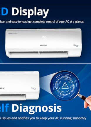 Voltas 1.5 ton 3 Star, Inverter Split AC (Copper, 4-in-1 Adjustable Mode, Anti-dust Filter, 183V Vectra CAW, White) 