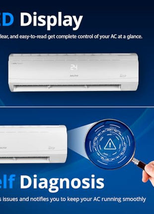 Voltas 1.5 ton 5 Star, Inverter Split AC (Copper, 4-in-1 Adjustable Mode, Anti-dust Filter, 185V Vectra CAR, White) 