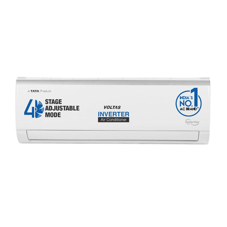 Voltas 1 Ton 3 Star, Inverter Split AC(Copper, 4-in-1 Adjustable Mode, Anti-dust Filter, 2023 Model, 123V Vectra Elite, White) 