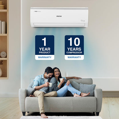 Voltas 1 Ton 3 Star, Inverter Split AC(Copper, 4-in-1 Adjustable Mode, Anti-dust Filter, 2023 Model, 123V Vectra Elite, White) 