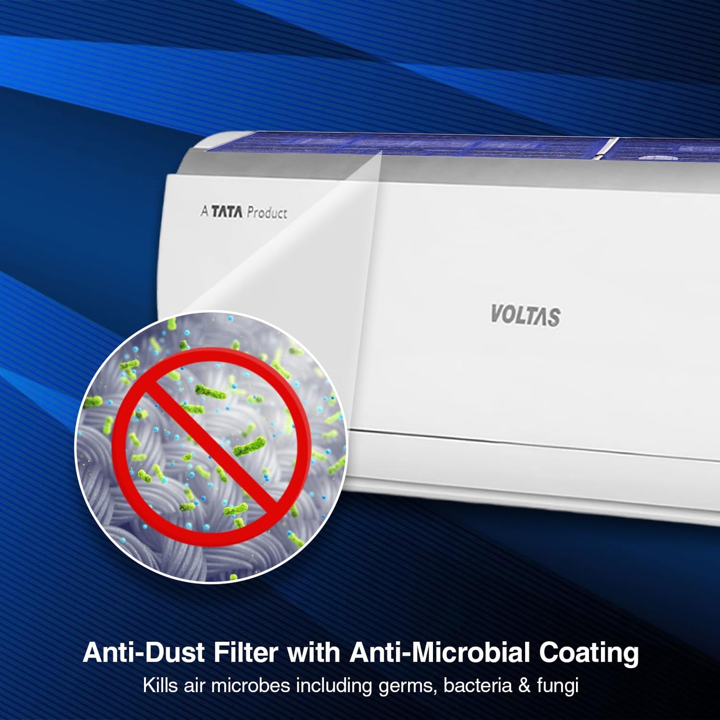 Voltas 1 Ton 3 Star, Inverter Split AC(Copper, 4-in-1 Adjustable Mode, Anti-dust Filter, 2023 Model, 123V Vectra Elite, White) 