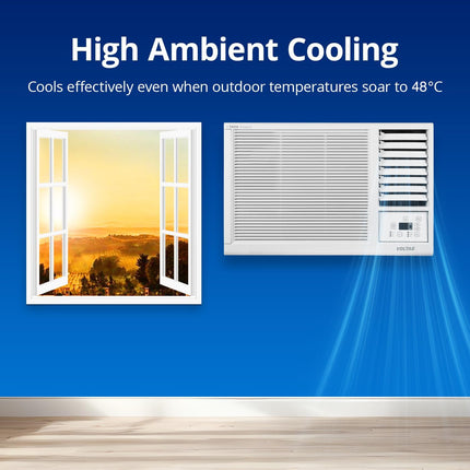 Voltas 1 Ton 3 star Fixed Speed Window AC (Copper, Sleep Mode, Memory Restart, Anti Dust Filter, WAC 123 Vectra Platina, White) 