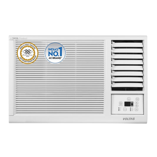 Voltas 1 Ton 3 star Fixed Speed Window AC (Copper, Sleep Mode, Memory Restart, Anti Dust Filter, WAC 123 Vectra Platina, White) 
