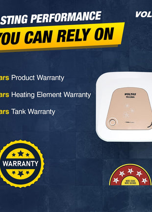 Voltas 10 L Storage Water Geyser (Magna 10L, White) 