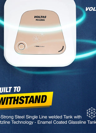 Voltas 10 L Storage Water Geyser (Magna 10L, White) 