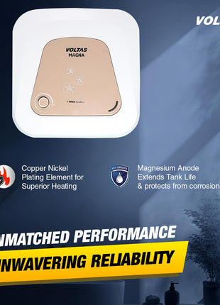 Voltas 10 L Storage Water Geyser (Magna 10L, White) 