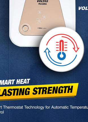 Voltas 10 L Storage Water Geyser (Magna 10L, White) 