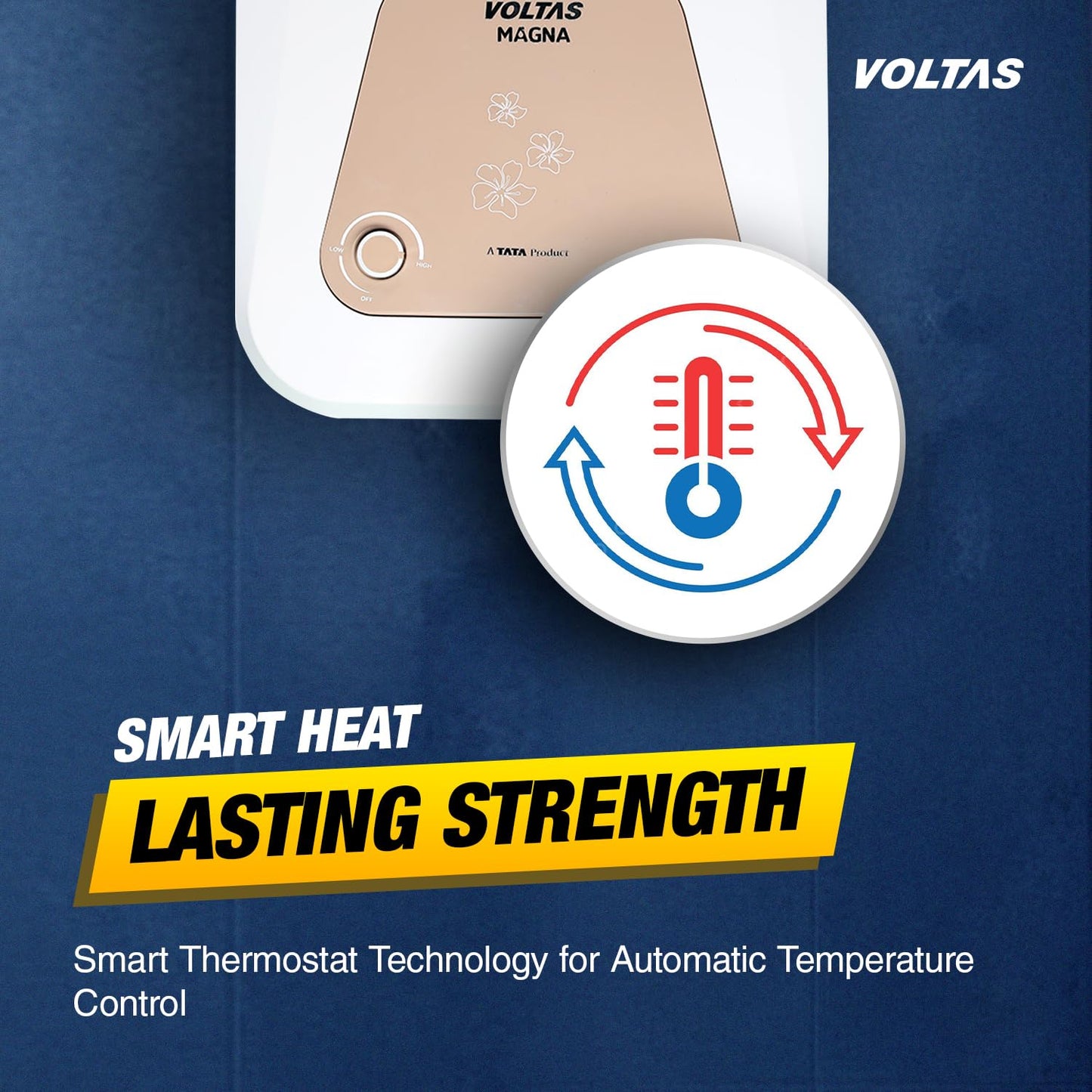 Voltas 10 L Storage Water Geyser (Magna 10L, White) 
