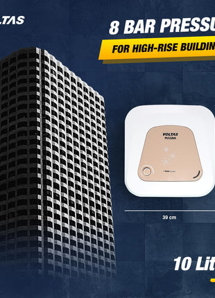 Voltas 10 L Storage Water Geyser (Magna 10L, White) 