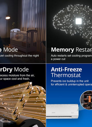 Voltas 2 Ton 5 Star, Inverter Split AC(Copper, 4-in-1 Adjustable Mode, Anti-dust Filter, 245V Vectra Plus, White) 