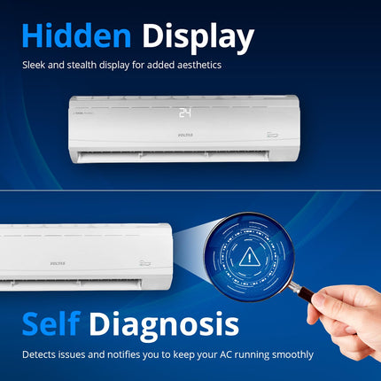 Voltas 2 Ton 5 Star, Inverter Split AC(Copper, 4-in-1 Adjustable Mode, Anti-dust Filter, 245V Vectra Plus, White) 