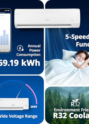 Voltas 2 Ton 5 Star, Inverter Split AC(Copper, 4-in-1 Adjustable Mode, Anti-dust Filter, 245V Vectra Plus, White) 