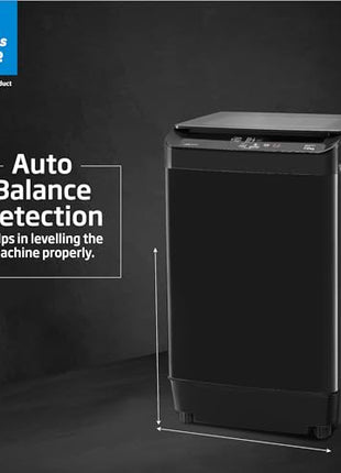 Voltas Beko, A TATA Product 7 kg 5 Star Eco Wash/Monsoon Dry Fully-Automatic Top-Load Washing Machine (2025 Model, WTL70, Water Reuse, Side Waterfall, Monsoon Dry, Dark Grey) 