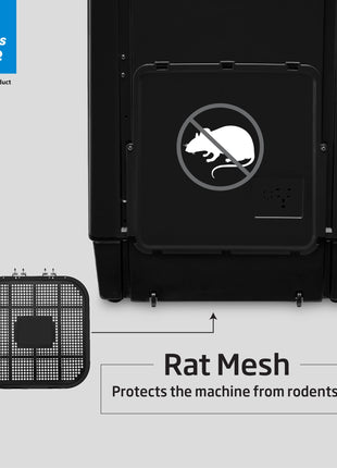 Voltas Beko, A TATA Product 7 kg 5 Star Eco Wash/Monsoon Dry Fully-Automatic Top-Load Washing Machine (2025 Model, WTL70, Water Reuse, Side Waterfall, Monsoon Dry, Dark Grey) 