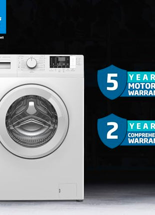 Voltas Beko, A Tata Product 6.5 Kg 5 Star Fully Automatic Front Loading Washing Machine (WFL6512B7CUSKA/WXV, White, In-Built Heater) 