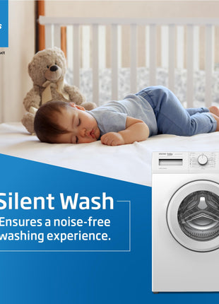 Voltas Beko, A Tata Product 6.5 Kg 5 Star Fully Automatic Front Loading Washing Machine (WFL6512B7CUSKA/WXV, White, In-Built Heater) 