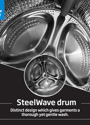 Voltas Beko, A Tata Product 6.5 Kg 5 Star Fully Automatic Front Loading Washing Machine (WFL6512B7CUSKA/WXV, White, In-Built Heater) 