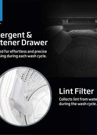 Voltas Beko, A Tata Product 6.5 Kg 5 Star Fully-Automatic Top Loading Washing Machine (WTL6504UEA/OBS2P10 Eco-Series,Dark Grey, Pulsator wash and Double waterfall technology) 