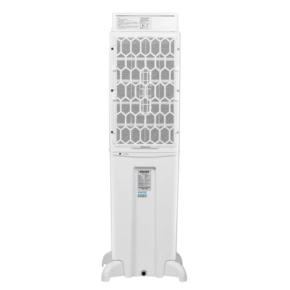 Voltas Slimm 35, Tower Air Cooler for home, Honey comb cooling pad with Ice Chamber, Mechanical Operation with Auto swing louvers, Freestanding 35 Litres, White 