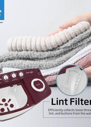 Voltas beko, A Tata Product 6 kg 5 Star Semi-Automatic Top Load Washing Machine With Air Dry (2024 Model, WTT60UNX/OK3R0R0W01, Burgundy, Special Pulsator Technology) 