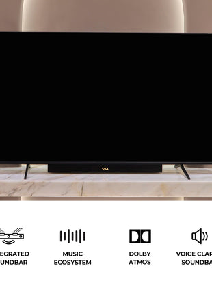 Vu 108cm (43 inches) Vibe Series 4K QLED Smart Google TV 43VIBE-DV 